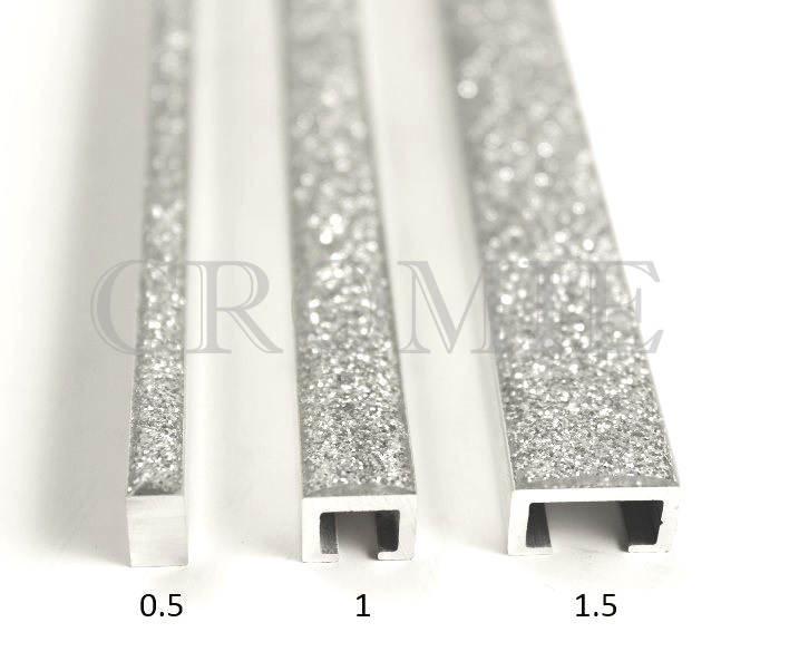 Profilo Glitter SILVER 1x0,8x100 cm